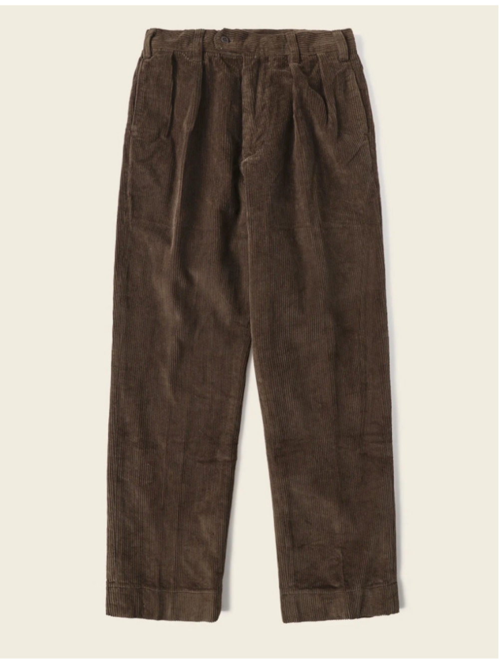 NON STOCK M Corduroy Pants Men Pleated Casual Trousers Loose Workwear Pant